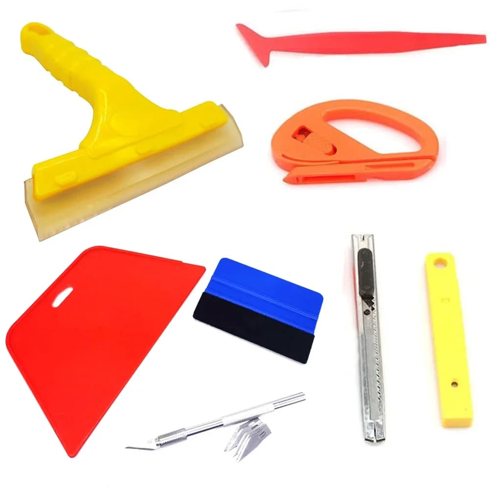4/6Pcs strumenti per auto Wrap Film Sticker Wrapping Tool veicolo Vinyl Wrap Window Tint Film Tool Cutter Aid Tool Window Tinting