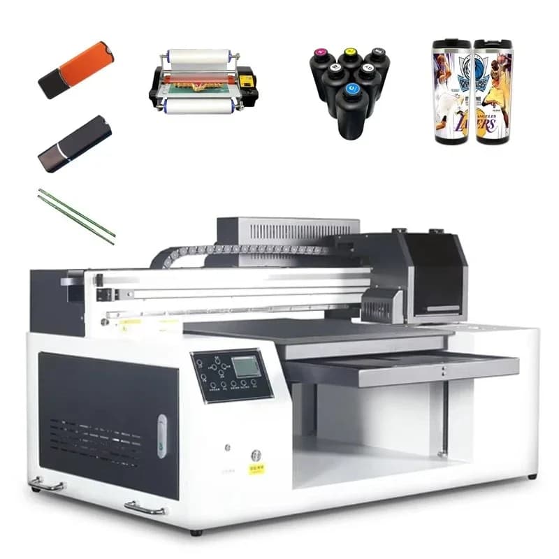 Stampante UV Industriale 5060 con Testina di Stampa XP600 e Inchiostro UV per Adesivi e Palline da Golf, Stampante 3D a LED per Puzzle in Vendita