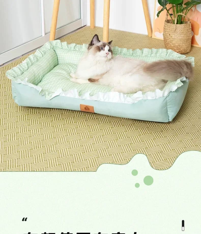 Mobili per la casa Nido per cani di piccola taglia, nido quadrato per funghi per gatti alla moda e freschi Letto per gatti nido fresco estivo all'ingrosso