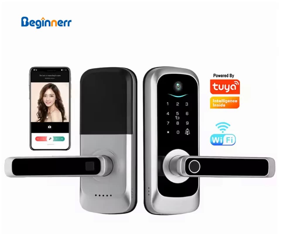 Australia Spioncino Telecamera tastiera Smart serratura 6050 da infilare Codice impronte digitali tuya wifi Bambino Serratura elettronica a prova di animali domestici