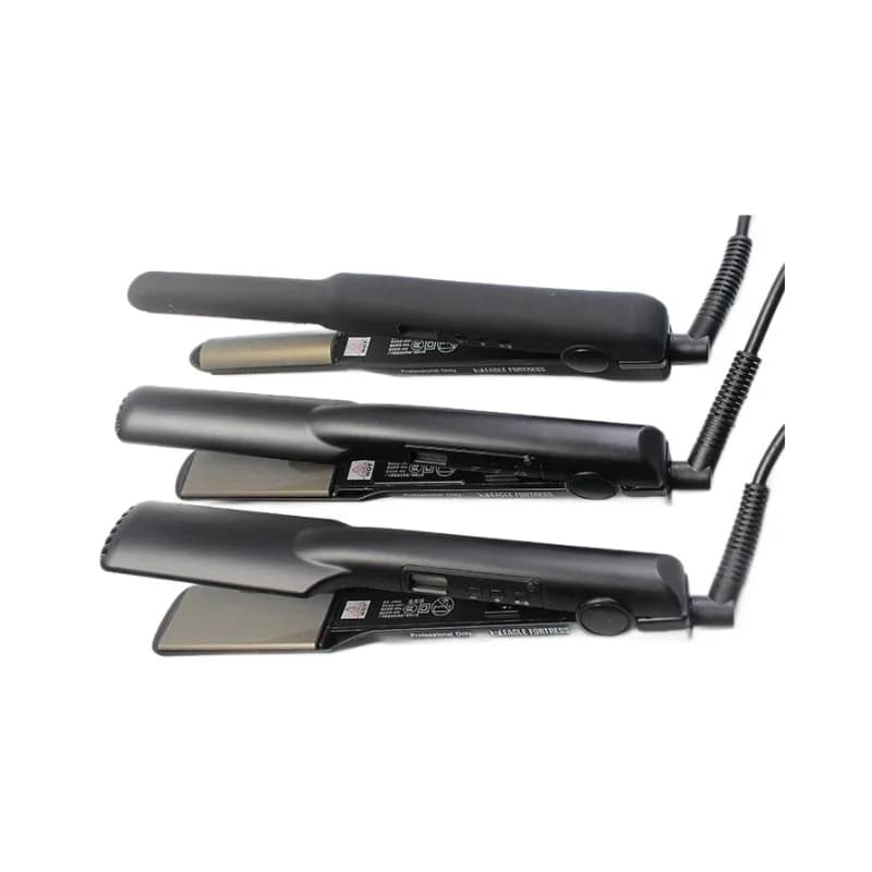 Straight plate clip width and permanent stick with straight plate clip for double purpose do not damage iron barber shop curler
