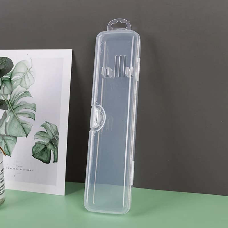 Scatola Trasparente per Spazzolino da Denti, Custodia Portatile da Viaggio, Contenitore in Plastica per Dentifricio, Organizzatore per Igiene Orale