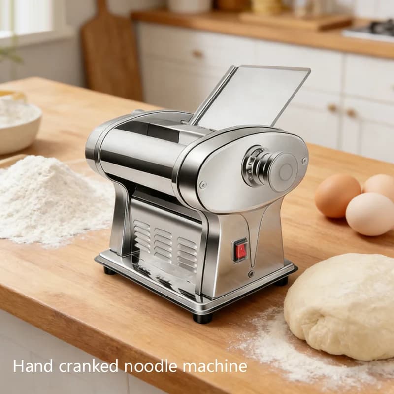 Macchina per Pasta Domestica, Impastatrice Manuale, Laminatrice e Tagliatrice per Pasta Fresca, Ramen e Altro