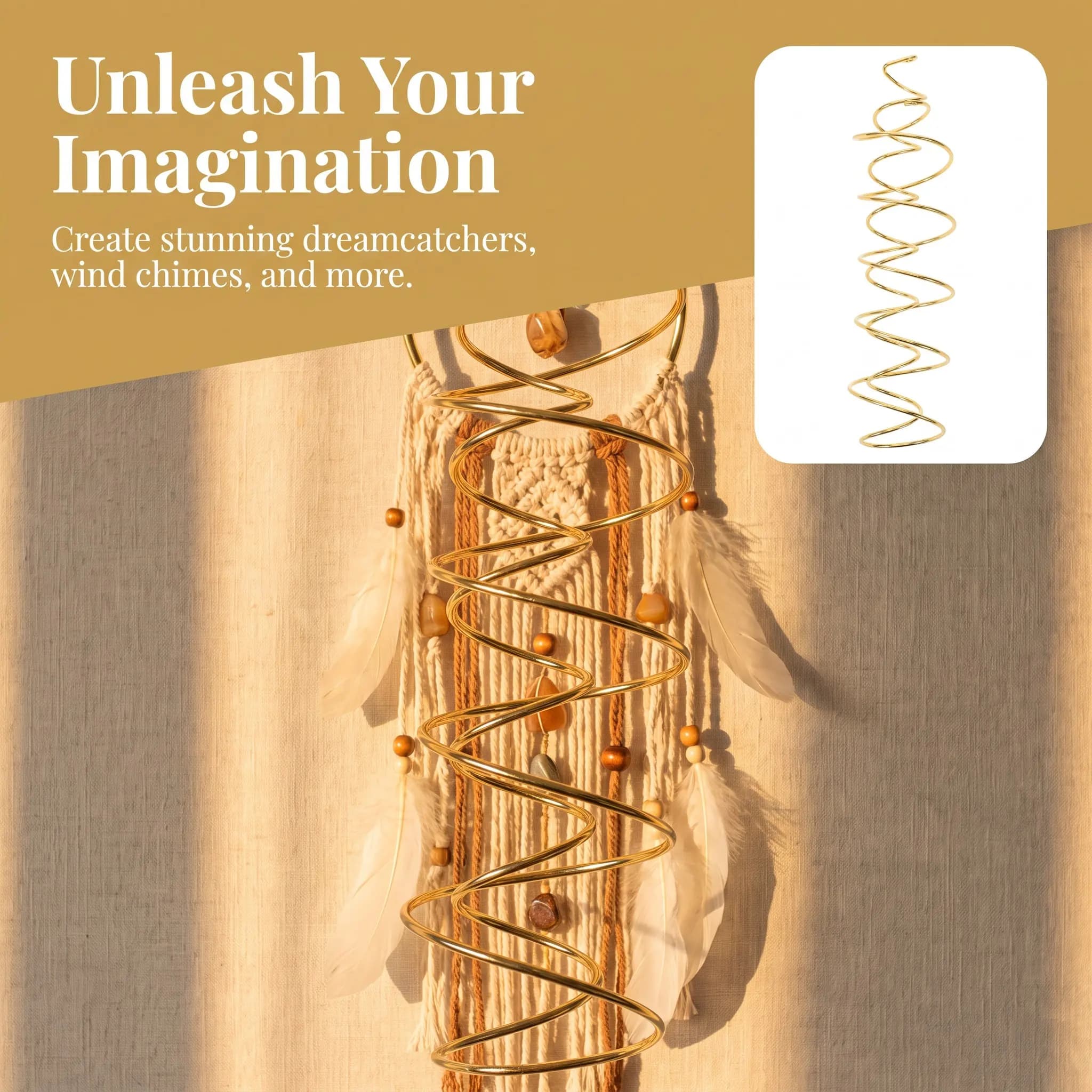 DIY Metal Dreamcatcher Frame Spiral Ring Craft Hoops for Windchime Home Party Decoration Metal Hoops Dreamcatcher Rings Hoop