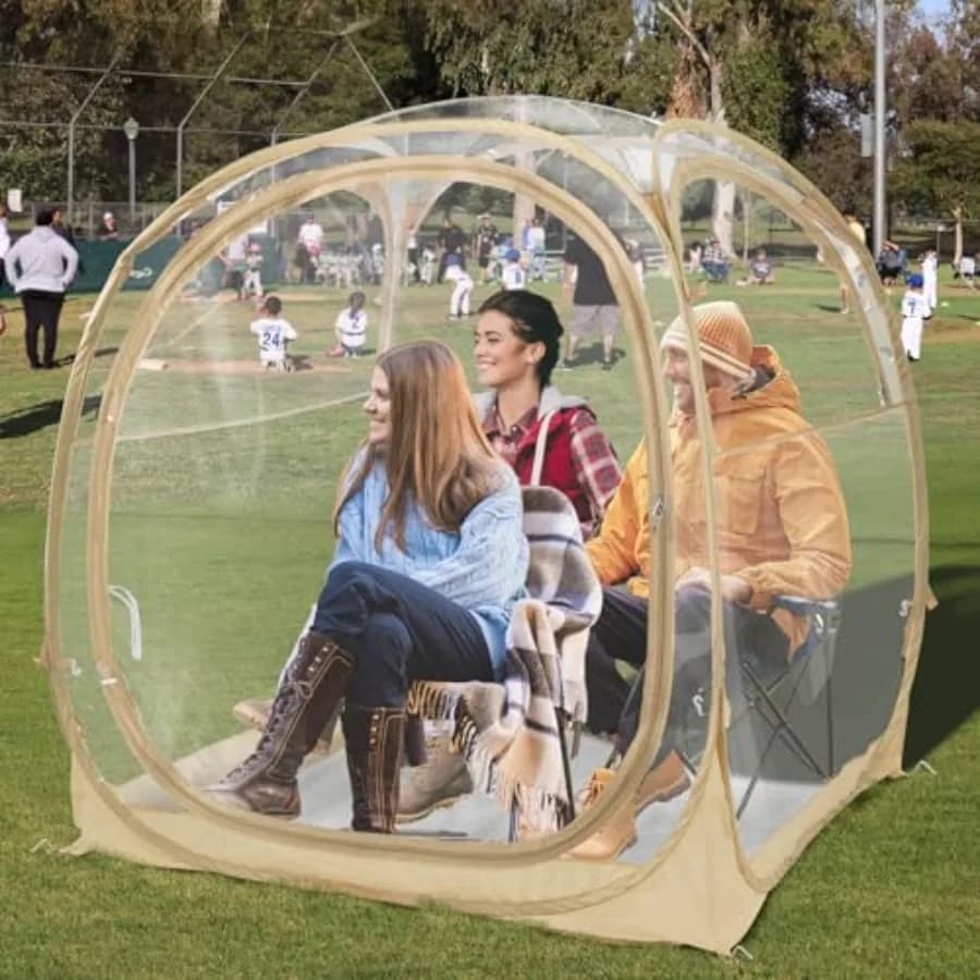 Tenda Sportiva Pod per Tutte le Stagioni con Pavimento Integrato, Tenda a Bolla Istantanea per Esterni, Riparo Impermeabile per Campeggio e Sport