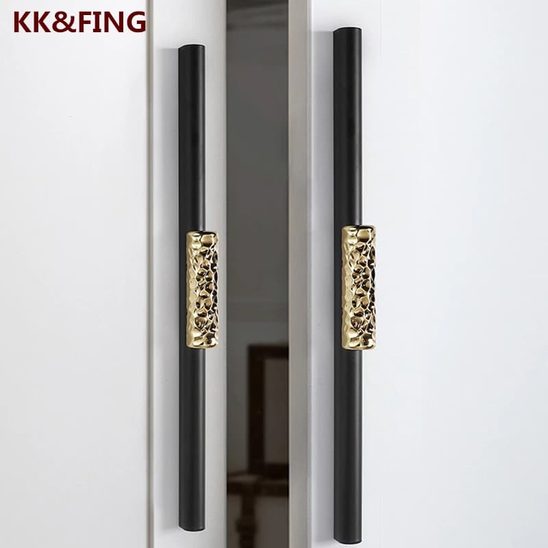 KK & f ENW maniglie per porte dell'armadio in oro maniglie per armadi per guardaroba in lega di alluminio manopole e tiranti per cassetti ferramenta per porte per mobili
