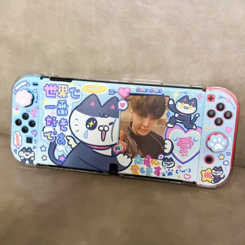 Mistisland Switch 2 Oled Protective Case Split Transparent Hard Case For Ns2 Game Console With Clear Slot For Custom Cards New