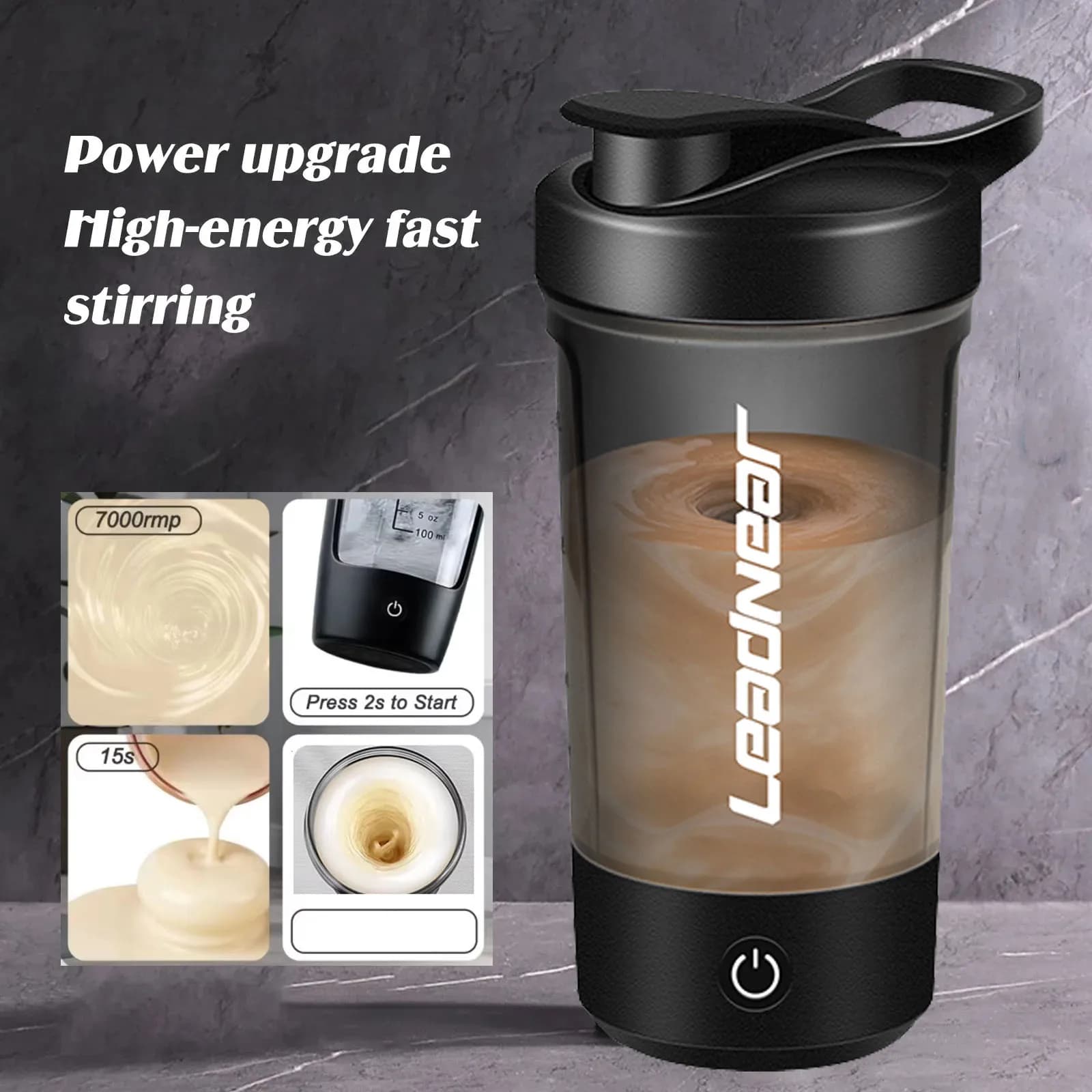 2025 Nuovo Agitatore Automatico Tazza di Ricarica USB Shaker Tazza per Proteine Shake Pasto Sostituzione Shake Sport Portatile Tazza di Miscelazione