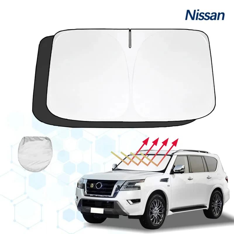 Per Nissan Patrol Y61 Y260 Y60 RC Parabrezza Parasole Parasole Visiera Protezione Pieghevole Blocchi Raggi UV Mantenere Il Tuo Auto di Raffreddamento