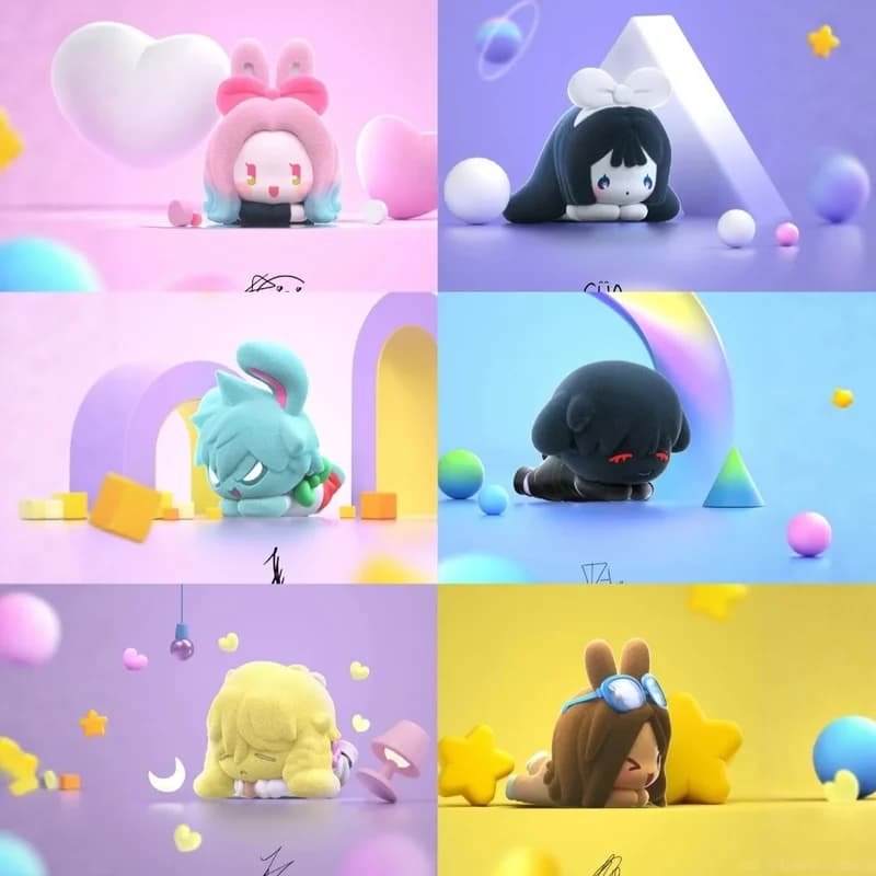 Disponibile autentico Alien Stage Rabbit Series Blind Box Gioco alla moda Bracciale per bambole Standee Periferico Ornamento da tavolo femminile Regali