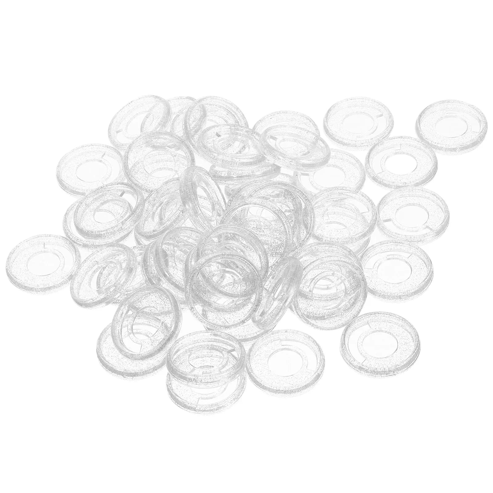 50 Pezzi Dischi di Rilegatura in Plastica per Planner, Dischi Espandibili per Quaderni, Diari, Calendari, Sistema Discbound per Scuola, Ufficio, Casa