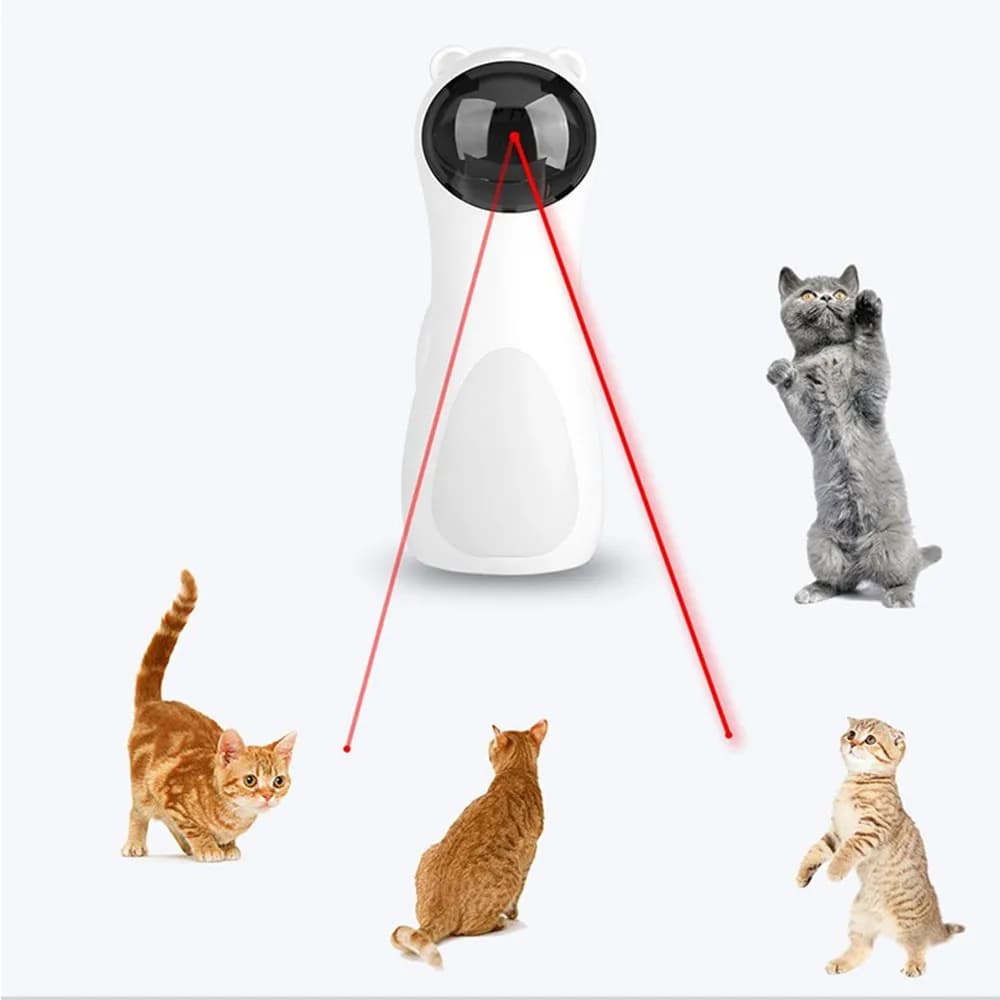 Multi-angolo gatto LED Laser giocattolo divertente giocattolo interattivo automatico laser gatto giocattolo Auto rotante gatto esercizio formazione giocattolo divertente