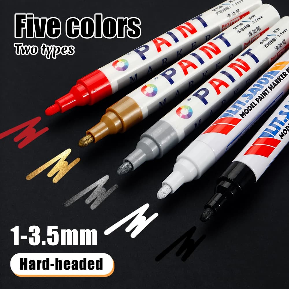 1Pcs Stone Monument Touch-Up Paint Pen Waterproof Permanent Marker for Rock, Ceramic, Mug, Stone Engraving DIY Painting Supplies