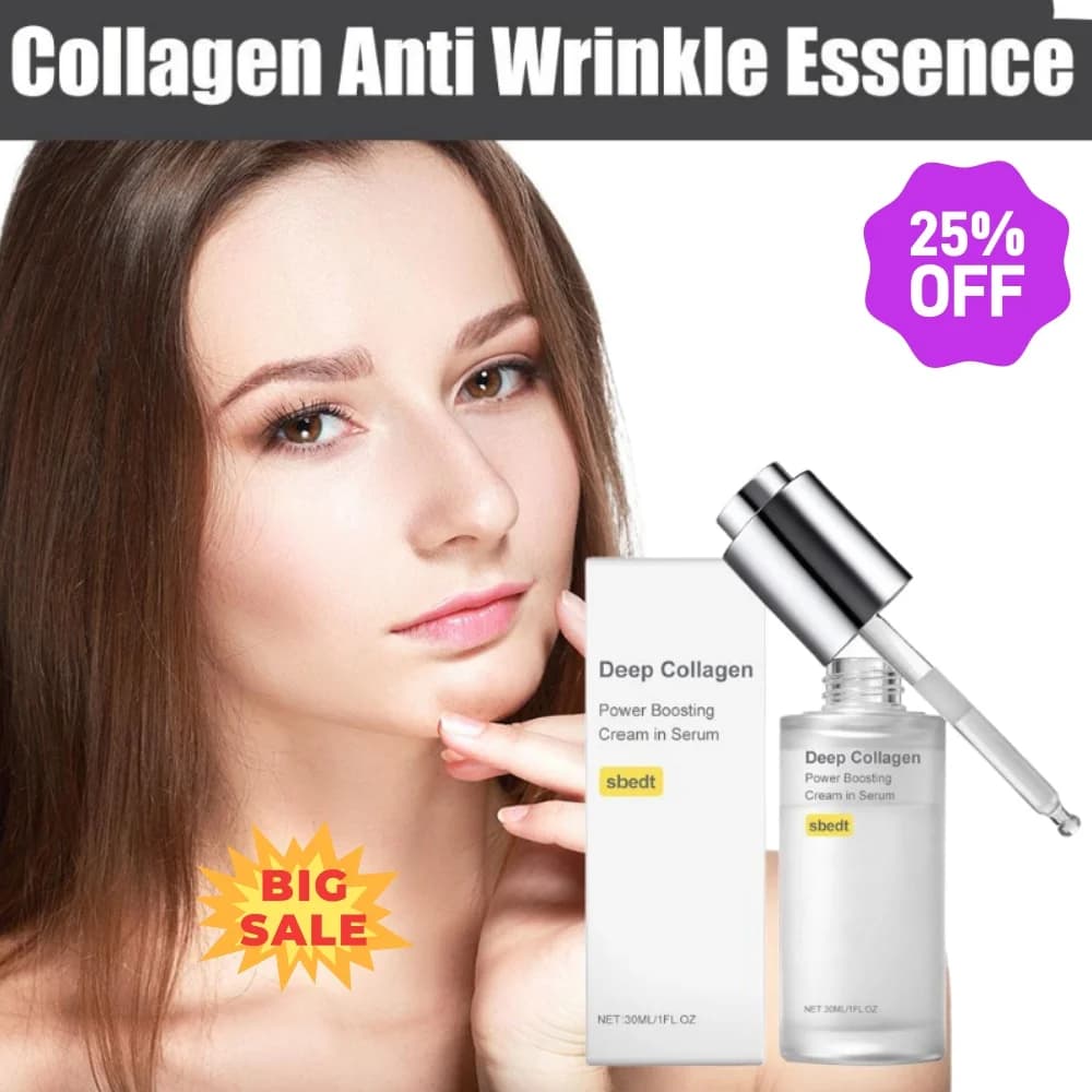 Siero Essenza al Collagene Anti-Rughe, Idratante, Rassodante, Effetto Lifting, Riduce le Linee Sottili, Illuminante, Cura della Pelle del Viso