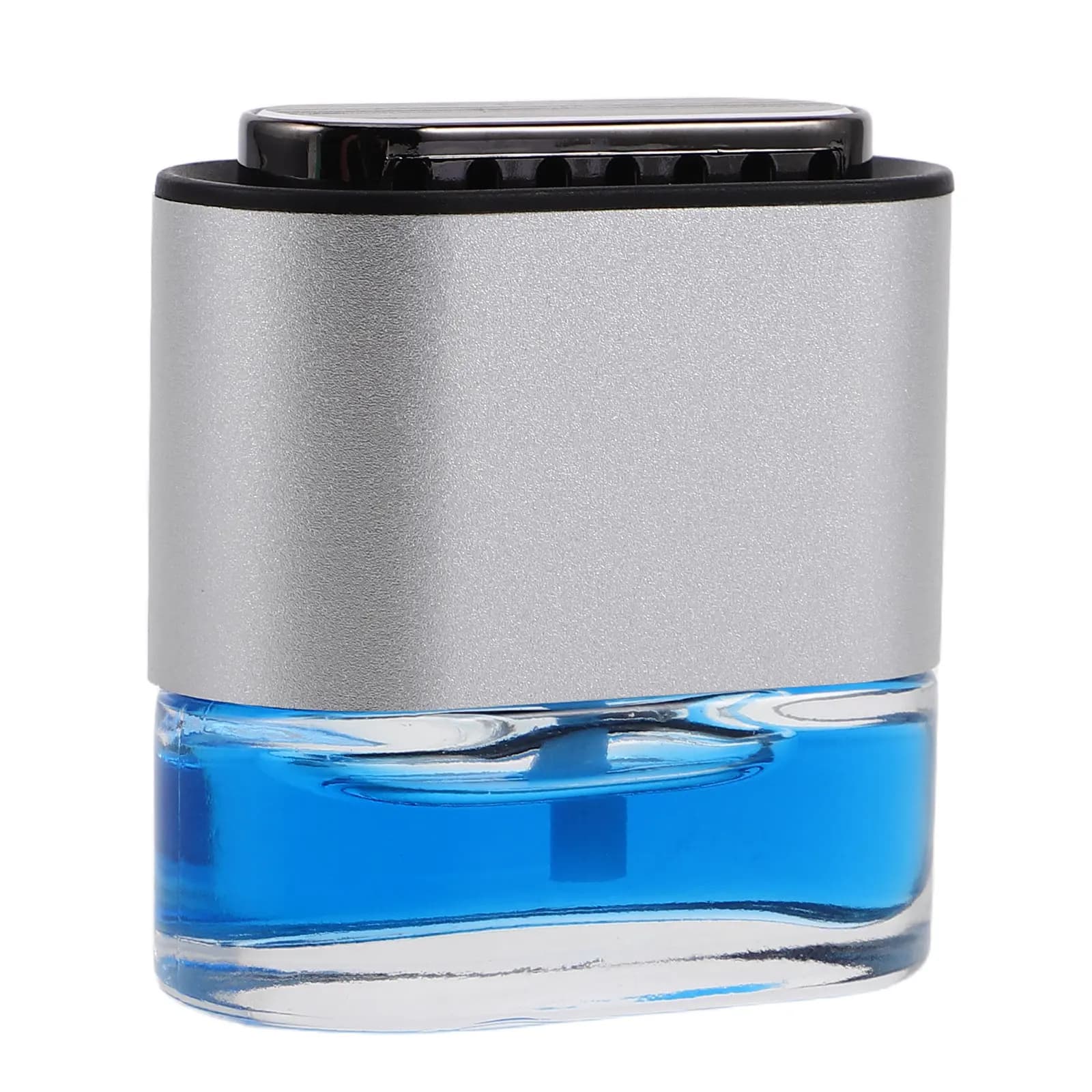 Diffusore per Auto da Bocchetta d'Aria in Lega di Alluminio, Clip Profumata a Lunga Durata, Aroma Floreale, Diffusore di Oli Essenziali per Auto, Argento