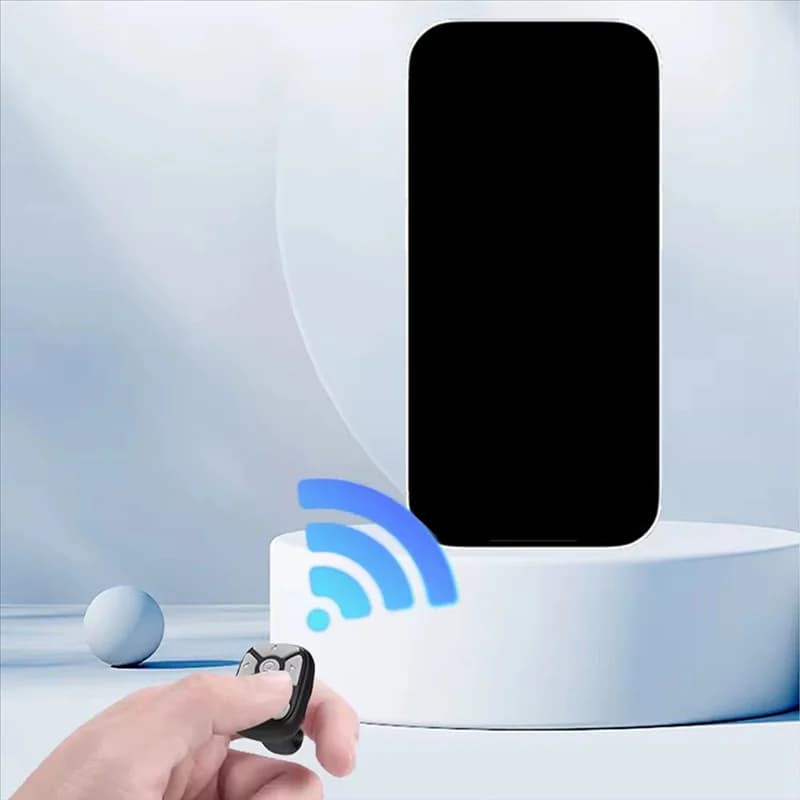 -B15B Telecomando Bluetooth Anello di scorrimento per telefono remoto Video Telecomando Selfie Stick Controller per fotocamera