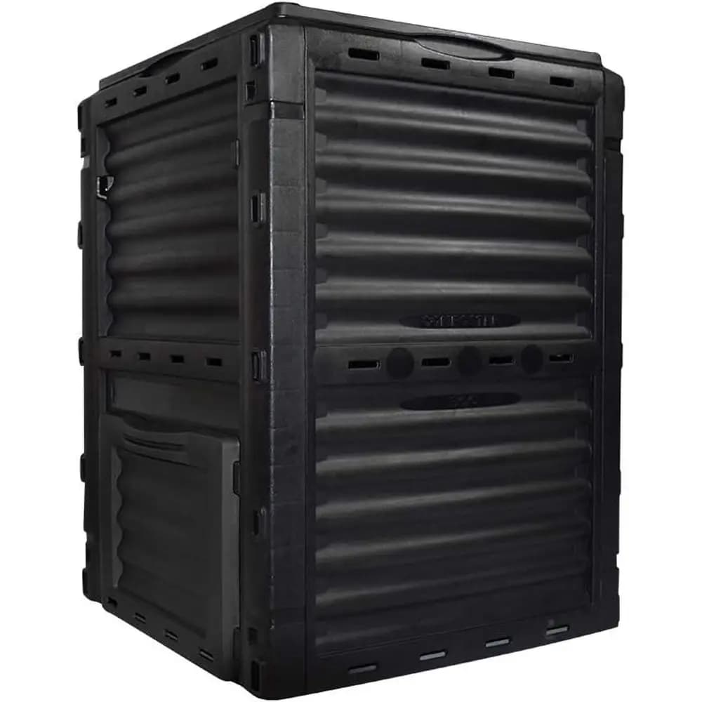 Composter Statico da Esterno da 80 Galloni - Composter Durevole con Aerazione Efficiente per la Produzione di Fertilizzante Organico