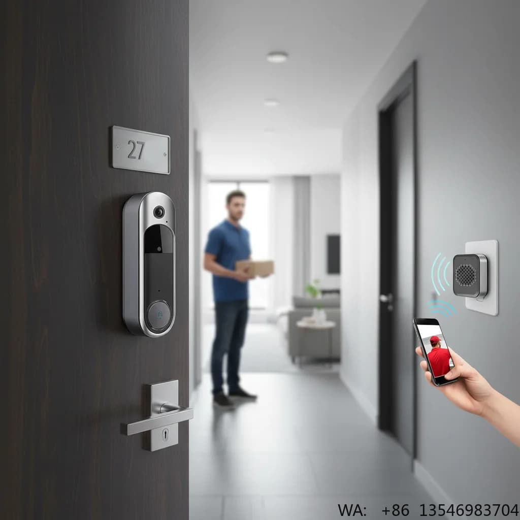 Videocitofono Wireless HD con Visione Notturna, Basso Consumo Energetico, Sistema di Monitoraggio per Appartamenti Moderni