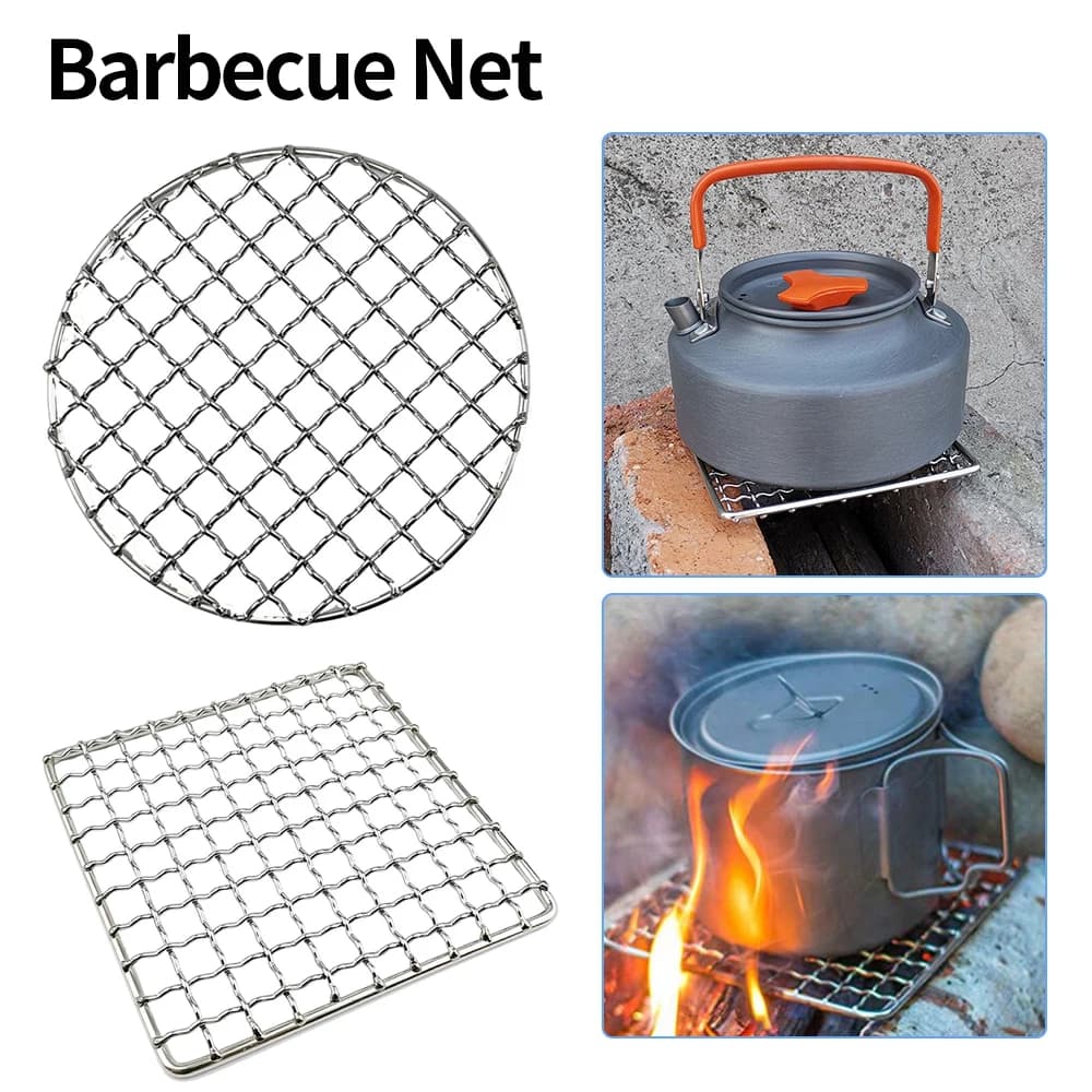 Griglia per Barbecue pieghevole portatile stufe riscaldanti multifunzione da campeggio griglia per Barbecue griglia per legna da ardere griglia per Barbecue in acciaio inossidabile