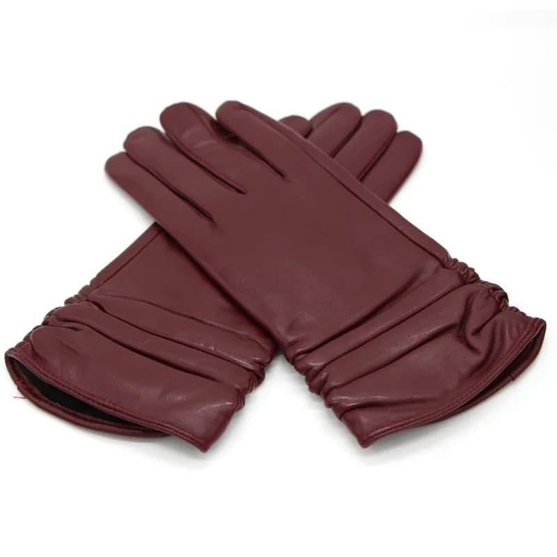 Guanti in vera pelle autunno e inverno 2025 per uomo e donna Guanti da ciclismo all'aperto caldi in pelle di pecora e velluto di cotone