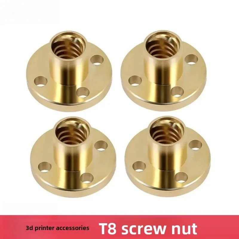 Accessori per stampante 3D Dado a vite T8, passo 2mm piombo 8/2mm vite trapezoidale dado in ottone