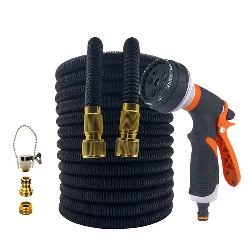 Tubo Magico Espandibile per Giardino e Casa, Tubo Flessibile 25FT-100FT, Forniture per Giardinaggio, Pistola ad Alta Pressione per Lavaggio Auto