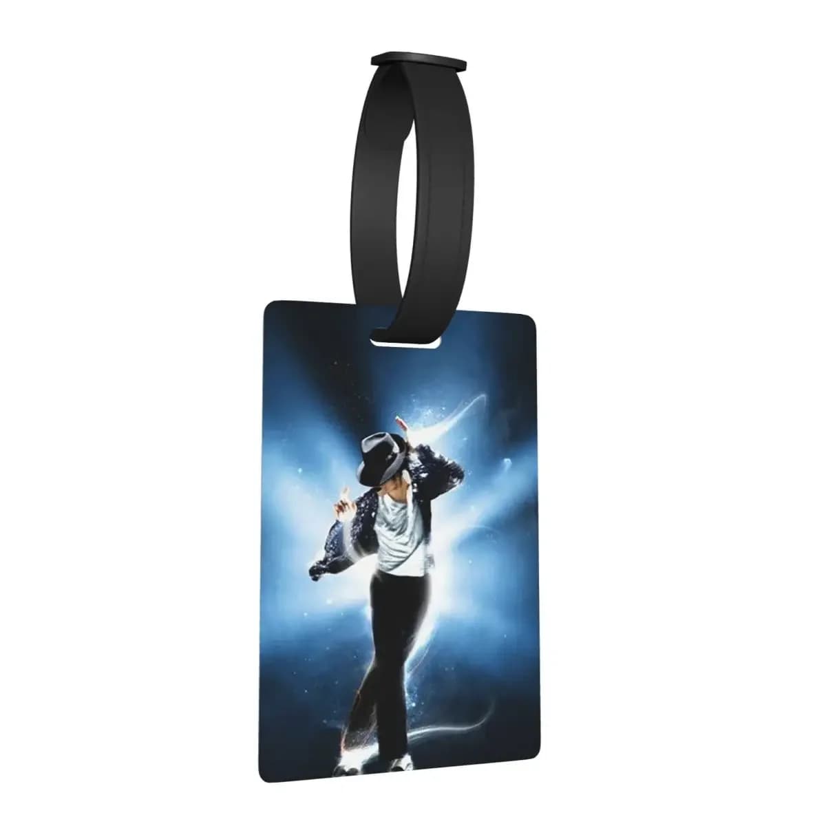 Michael Jackson Musicisti Cantanti Ballerini Etichette per bagagli Valigia Bagagli portatili Etichetta d'imbarco Porta etichette ID Nome Indirizzo