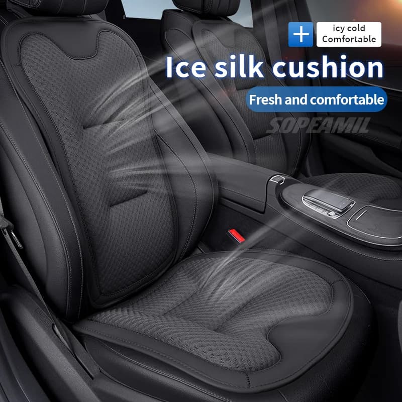 Car Seat Cushion Cover Ice Silk Seat Protector Pad For TOYOTA Crown CHR Yaris Corolla Auris Rav4 Prius Camry raize Prado