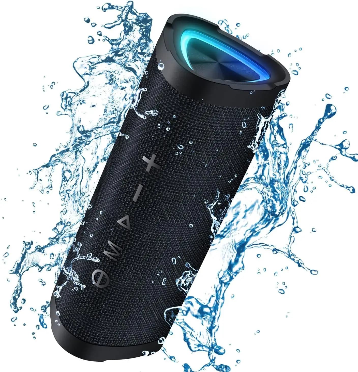Altoparlante Bluetooth Impermeabile IPX7, Audio Stereo 24W, Accoppiamento TWS, 24 Ore di Riproduzione, Luci RGB