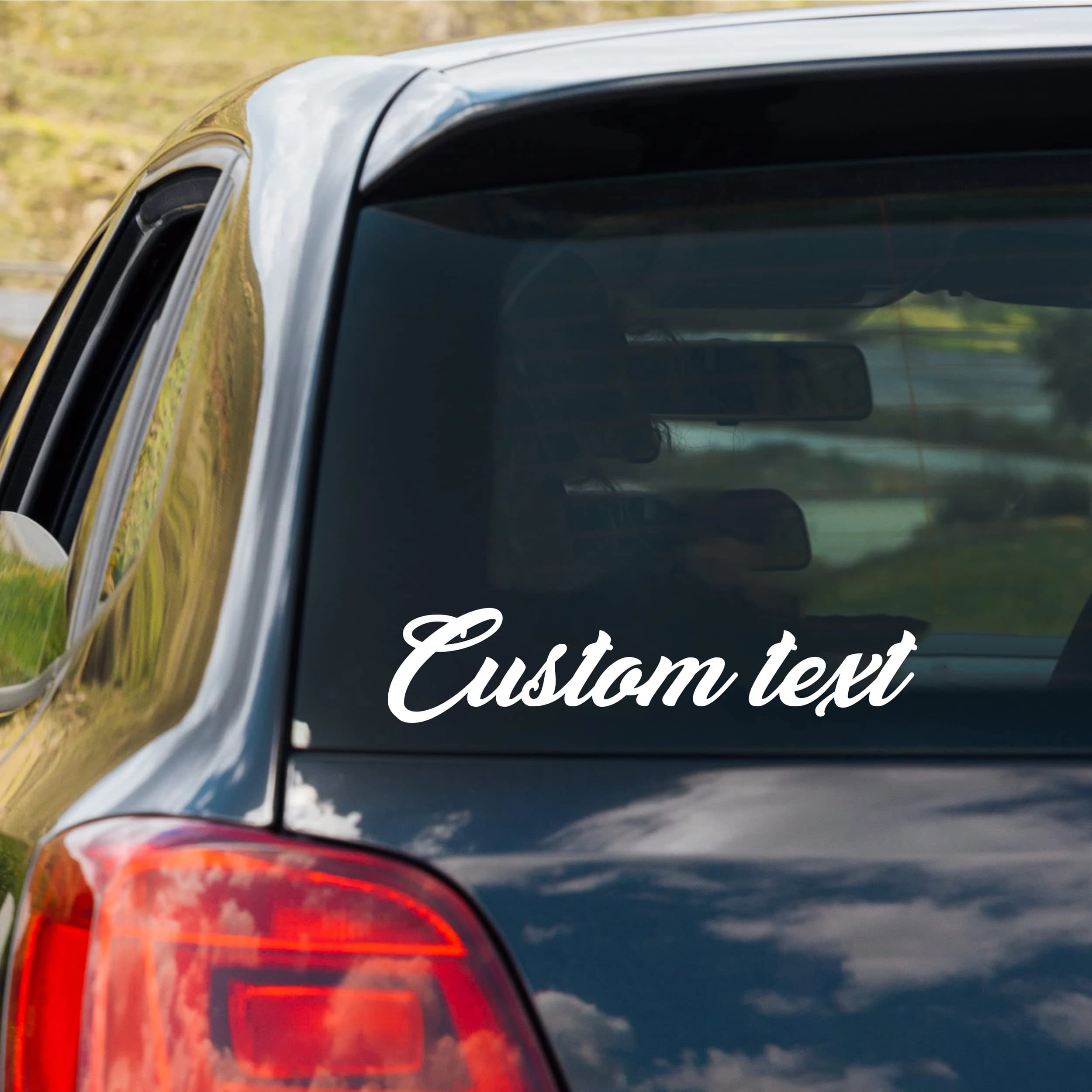 Personality Text Name Custom Personality Wall decal Car Windshield Bumper Moto Bike Helmet Reflective Wall decal with