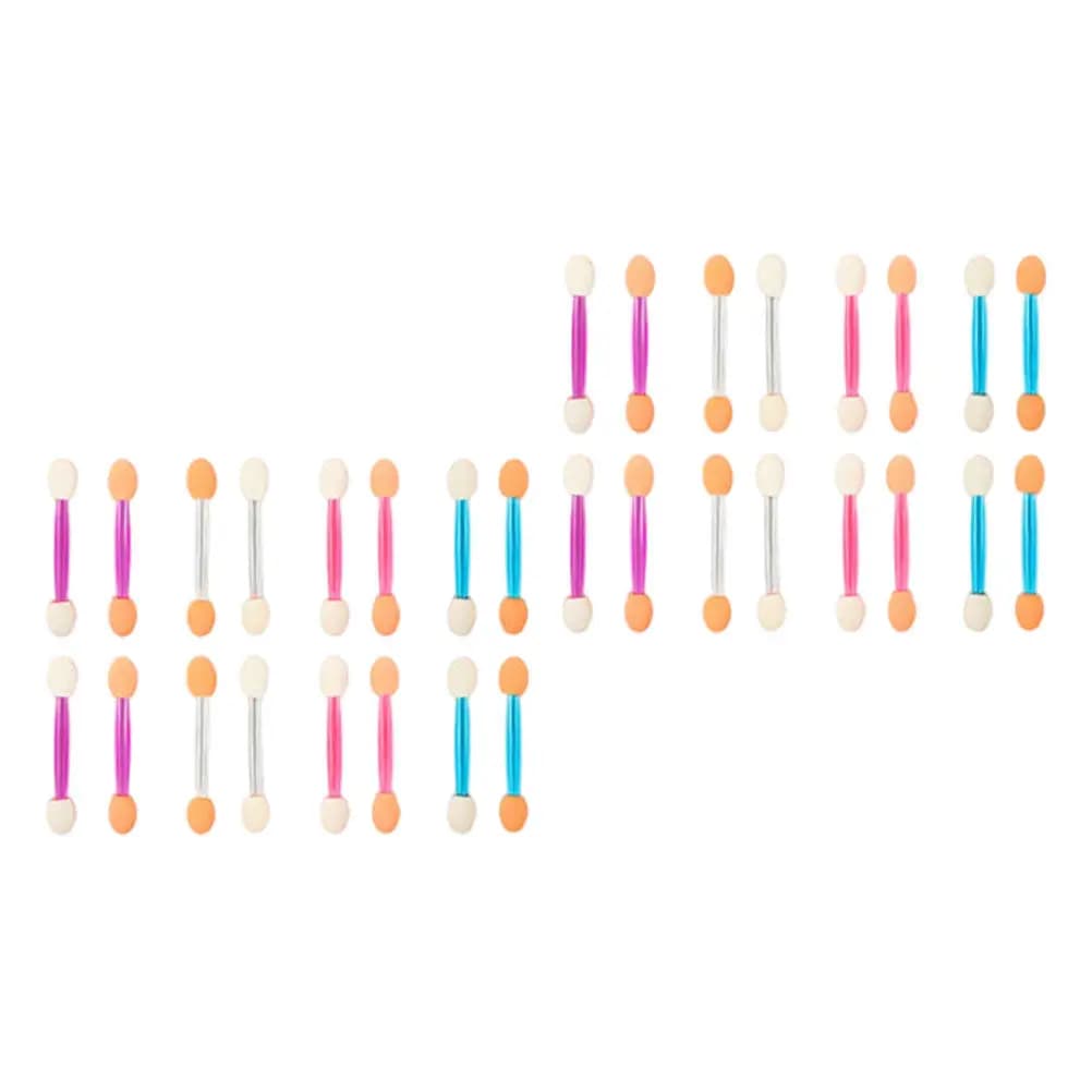 120 double-tip plastic applicators for eye makeup, for women and girls, for facial painting, cosmetics, suitable for beginners
