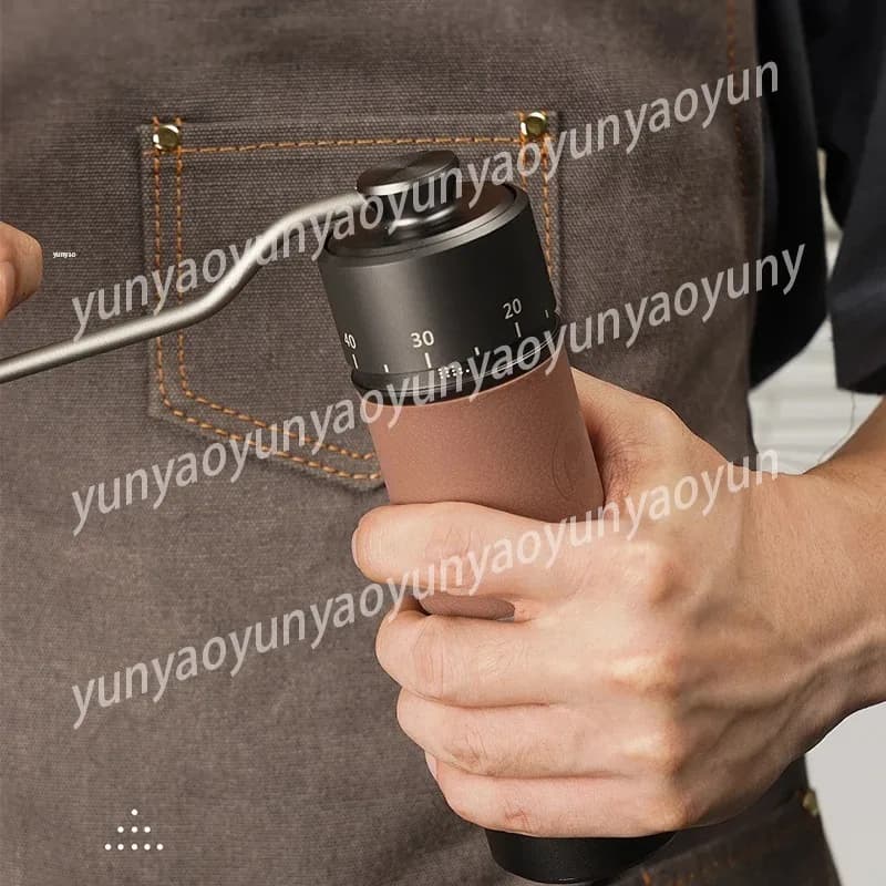 Hexagonal Stainless Steel Manual Coffee Grinder Portable Hand Crank Type Mini Bean Milling Tool For Daily Coffee Making