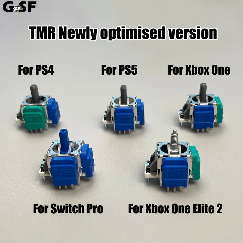 TMR Joystick Elettromagnetico Per PS5 PS4 Xbox One Elite 2 NS Controller Effetto Hall Stick Tunnel Resistenza Magnetica Thumbstick