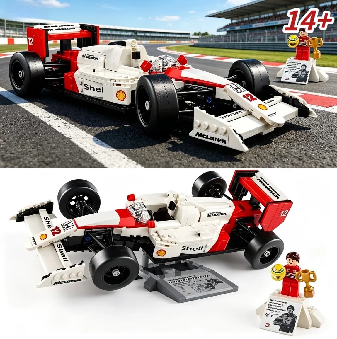New 10330 693Pcs Sena F1 Racing Mp4 Nigel Mansell Complex Structure Renovation Ornament