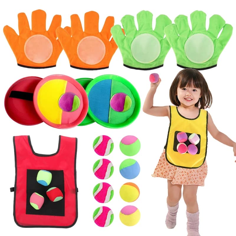 Giocattoli con palline per bambini Palla appiccicosa Giocattoli sportivi all'aria aperta Cattura lancio Giochi interattivi multigiocatore genitore-figlio Esercizio TMZ