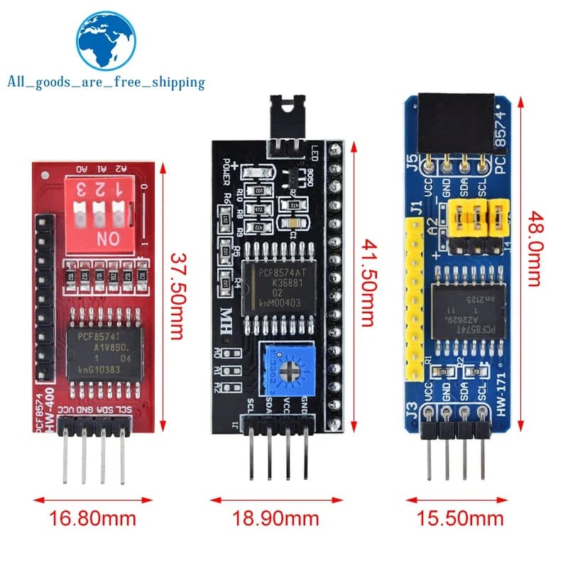 1/3 pz PCF8574 PCF8574T I/O Per I2C IIC Porta Interfaccia Supporto A Cascata Modulo Esteso Per Scheda di Espansione Arduino
