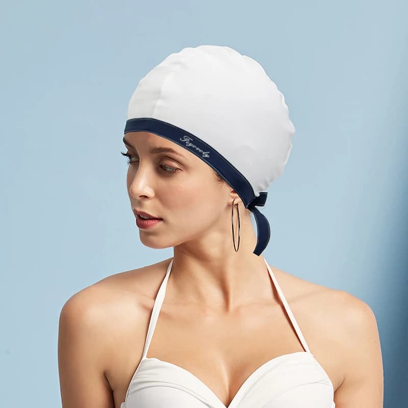Women's Fashion Elegant Ear Protection Comfortable Swimwear Hats Accessories Waterproof Fish Coda