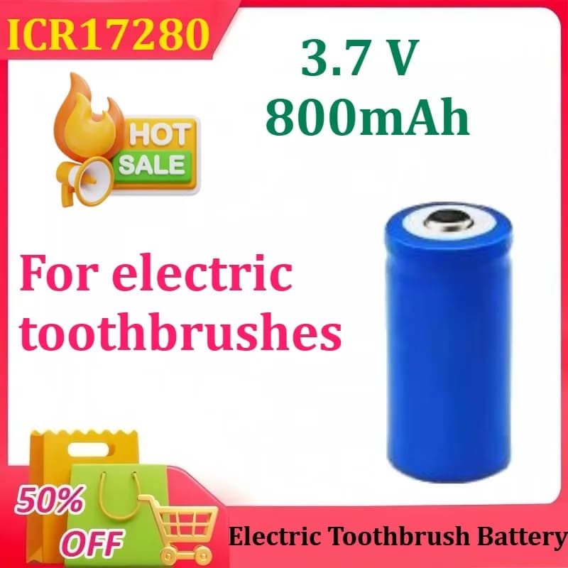 Batteria ricaricabile agli ioni di litio per spazzolino elettrico ICR17280 17280 3,7 V 800 mAh