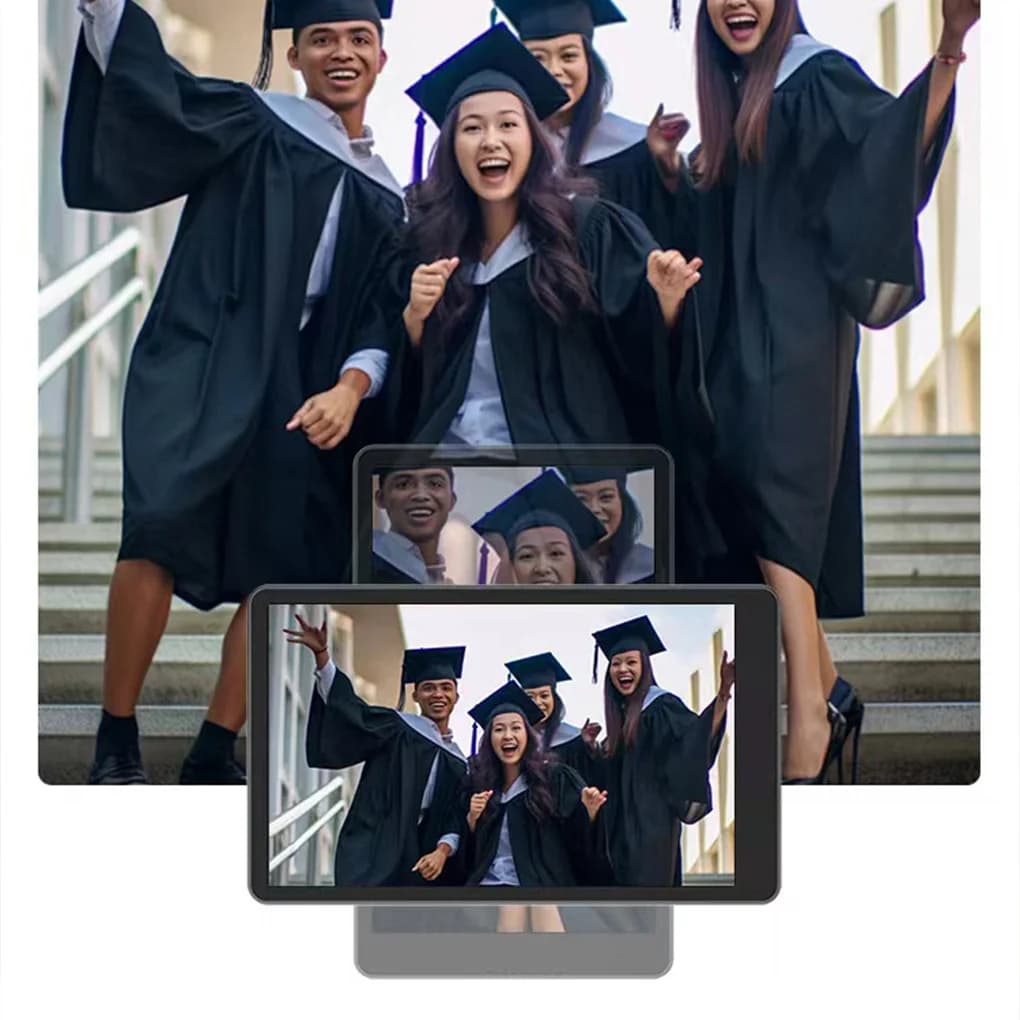 Magnetic screen projector for Vlog monitor, photos, videos, selfie stick, remote control, selfie, live streaming for iPhone, Android phone