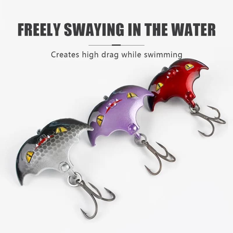 Nuovo Far Casting VIB Richiamo 4 cm/10g a forma di pipistrello Affondamento Esche Bass Metallo Paillettes Jig Esche Vibrazione Persico Luccio Esche da pesca Pesca