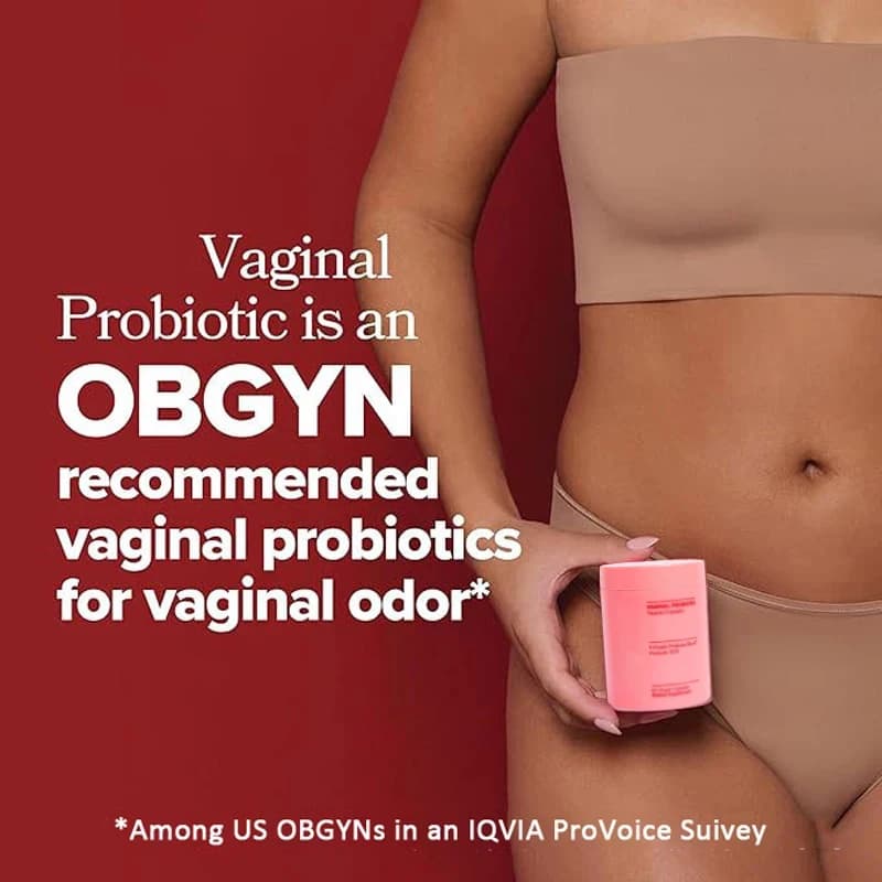 Vaginal probiotic vitamin tablets Balance pH Healthy vaginal supplement for women Vaginal odor and vaginal flora - 60 capsules