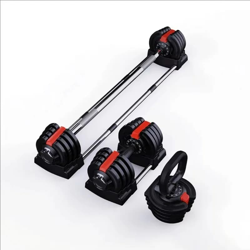 Set di manubri 3-in-1: manubri regolabili, kettlebell e bilancieri adatti sia per uomini che per donne – Una scelta top per le palestre domestiche