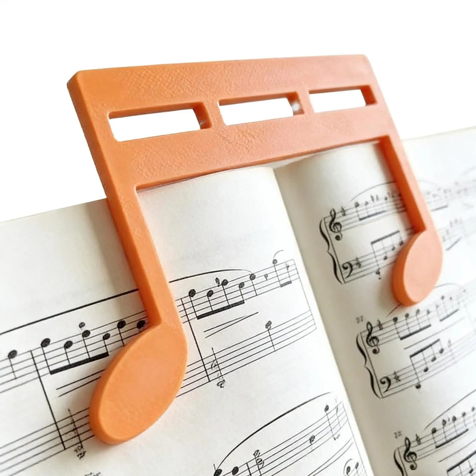 Clip per Libri a Forma di Nota Musicale Stampato in 3D, Supporto per Fogli di Nota Musicale per Pianisti, Chitarristi, Ricettari e Pratica Musicale