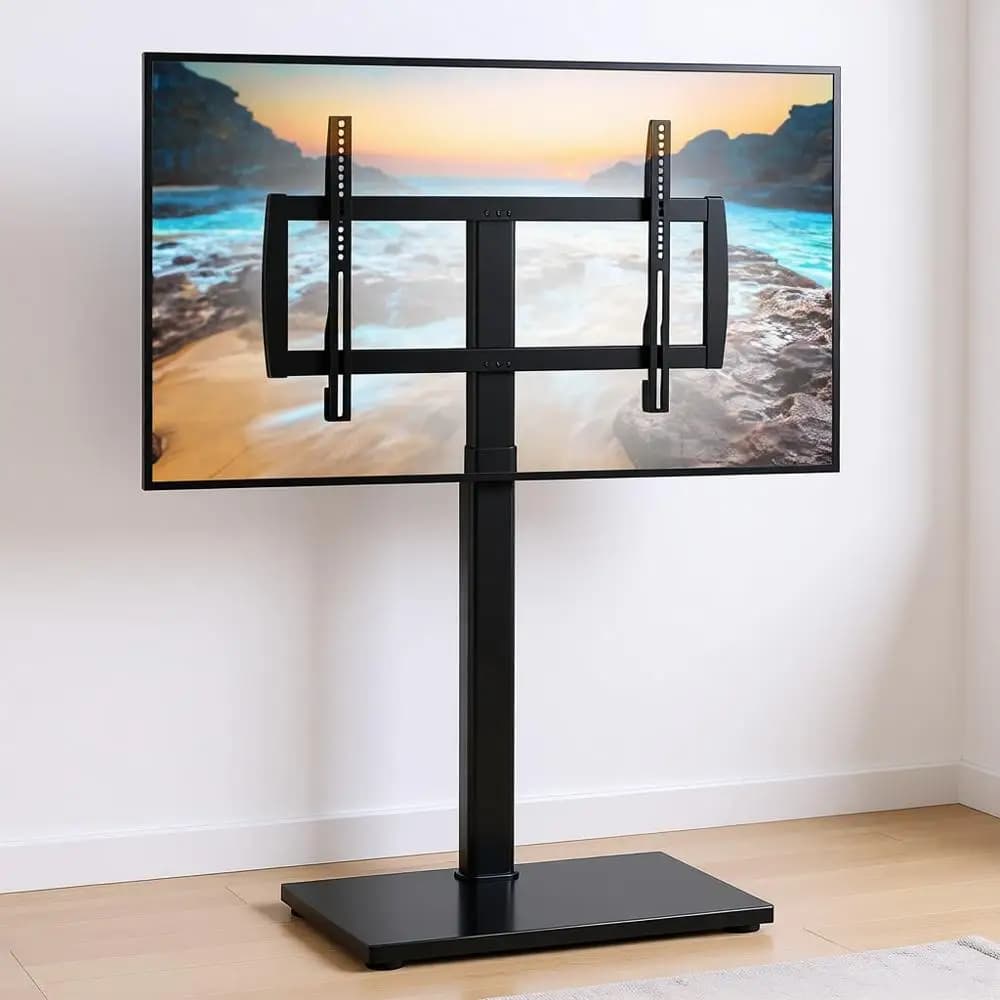 Supporto TV da Pavimento con Staffa per TV da 32-75 Pollici, Stand TV con Gestione Cavi, Capacità 60 kg, VESA 600x400mm