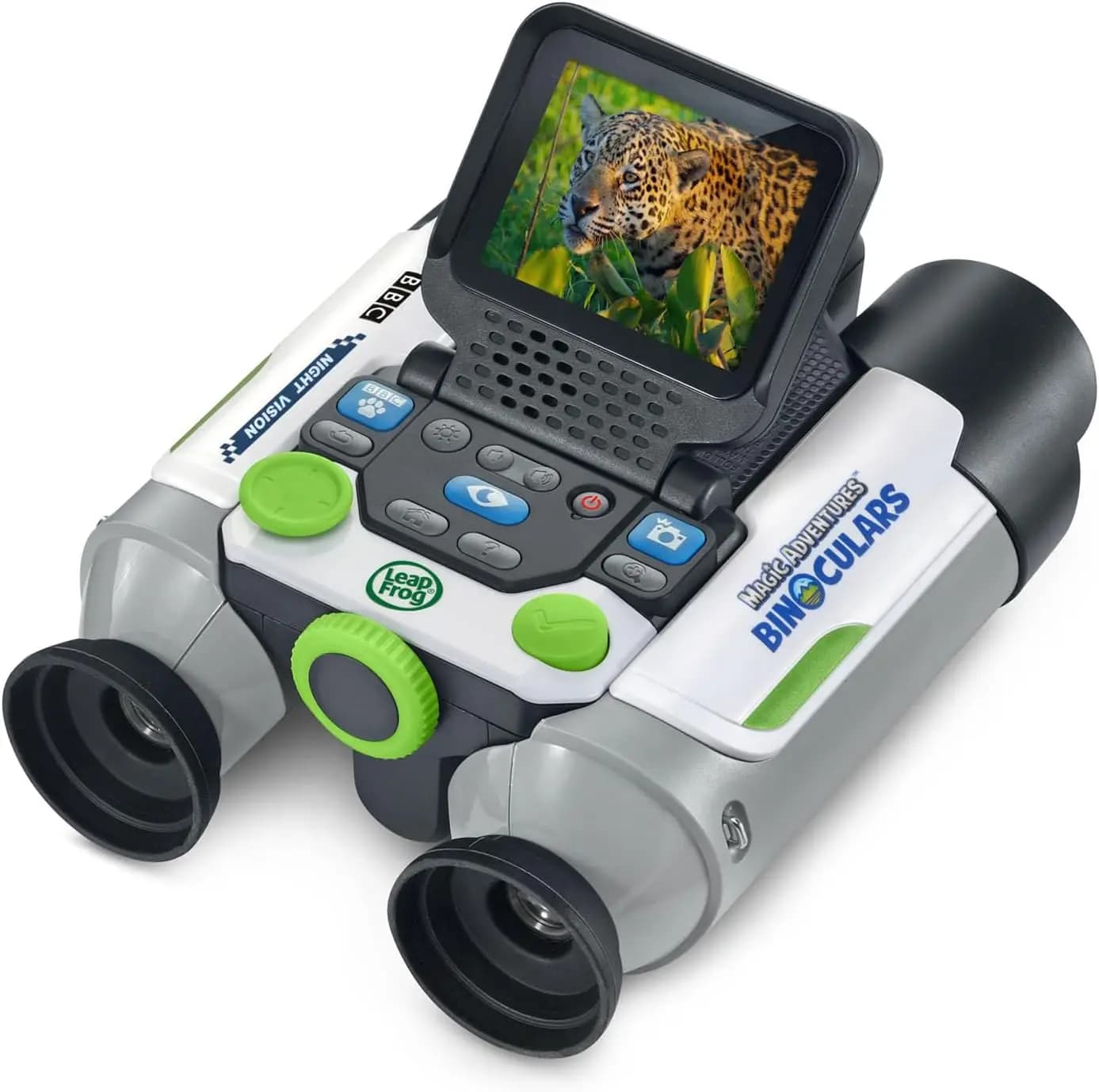 Binocolo magico per bambini con funzione di acquisizione dello schermo e visione notturna per bambini dai 4 anni in su, bianco