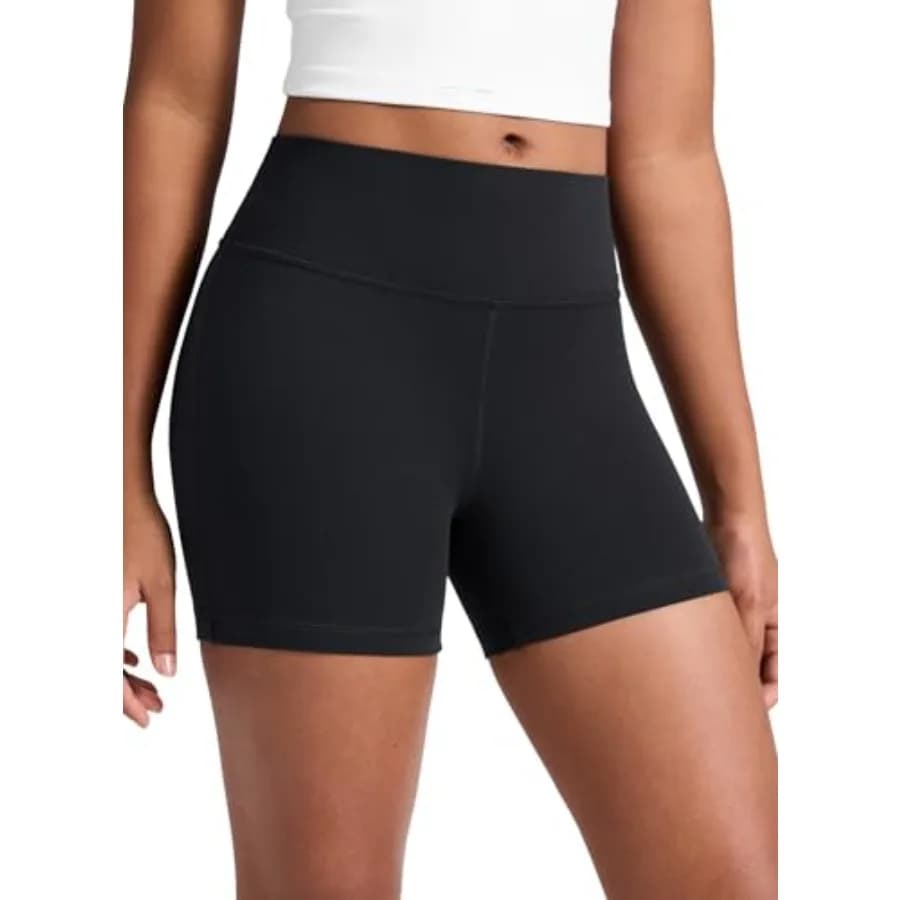 CRZ YOGA Girls Butterluxe High Waist Athletic Biker Shorts - Dance Yoga Casual Teen Summer