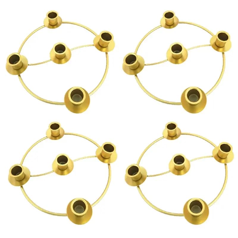 【ALLOWANCE】Advent Wreath Candle Holder 4-Pack, Table Decoration Ring For Christmas Holiday Home Decor