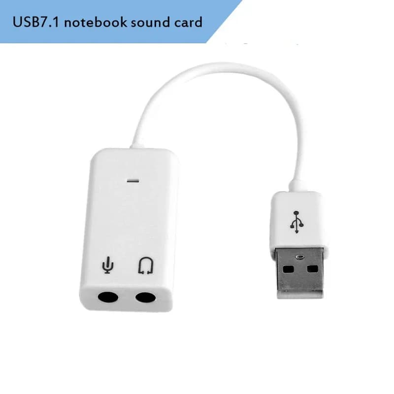 Scheda Audio USB Virtual 7.1 adattatore Audio USB esterno 3D da USB a Jack scheda Audio per microfono auricolare da 3.5mm per PC portatile