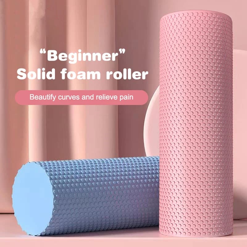 Rullo in schiuma solida EVA da 30 cm per Yoga, Pilates, Massaggio Muscolare, Blocco Yoga, Attrezzatura Sportiva per Fitness Domestico e Palestra