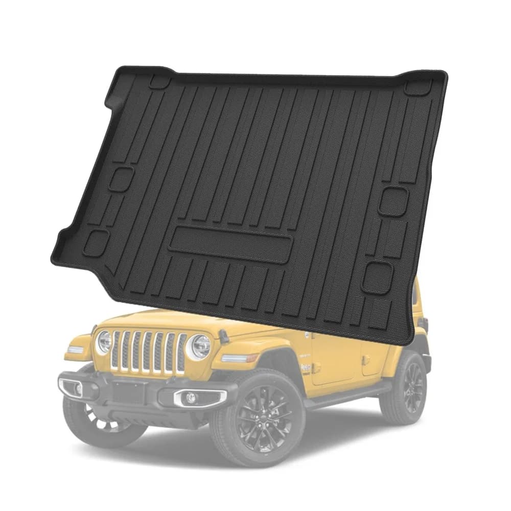 Tappetino per bagagliaio posteriore per auto tappetino per bagagliaio per bagagliaio per Jeep Wrangler 4XE 2021-2022